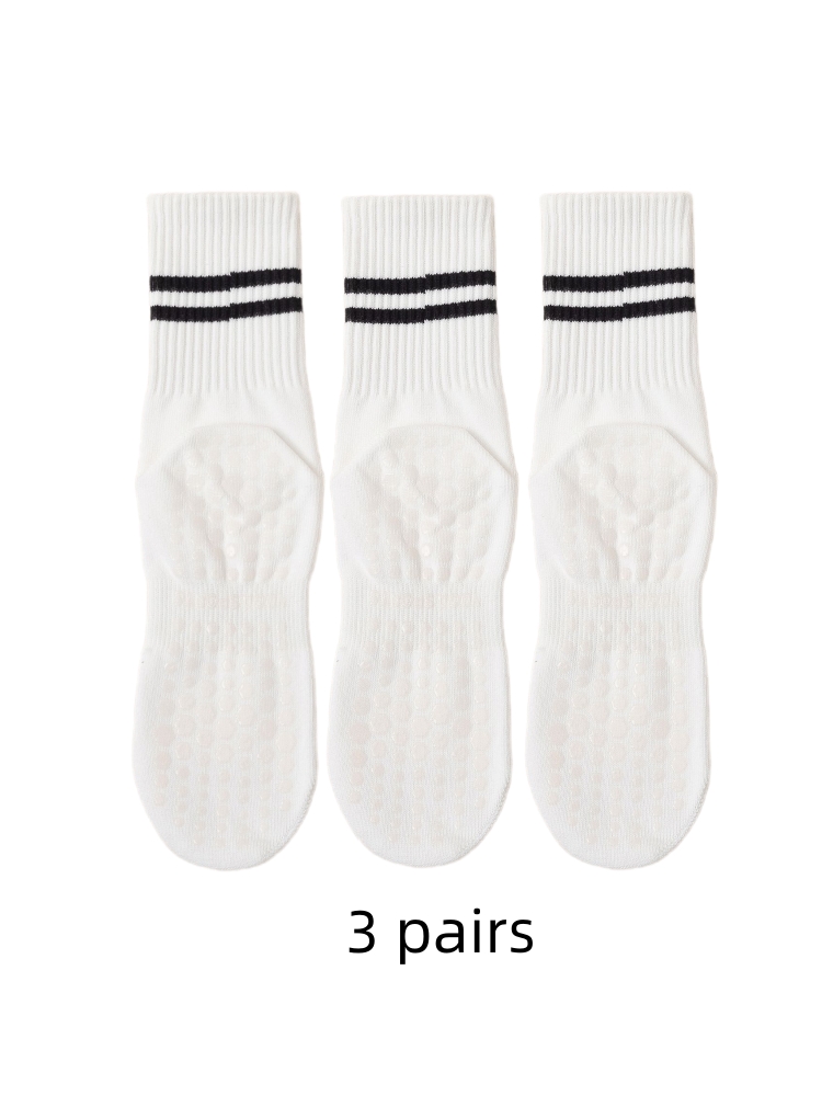 3 Pairs of Yoga Socks, Medium  - Medias Para Pilates Y Yoga review and price
