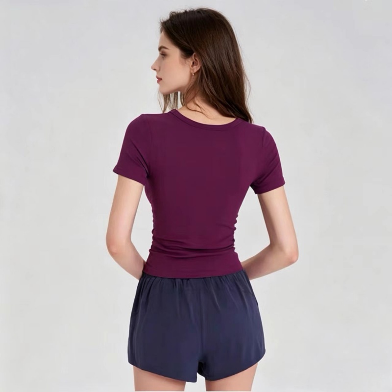 Summer Short Sleeve Padded Spo - Pilate Yoga Workout review and price